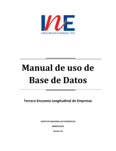 Manual de uso de Base de Datos