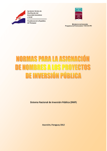 Sistema Nacional de Inversión Pública (SNIP)