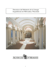 Directrices del Ministerio de la Liturgia Arquidiócesis de Milwaukee