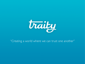 Creating a world where we can trust one another