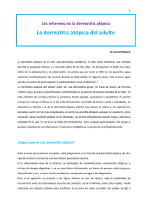 La dermatitis atópica del adulto - La Fondation pour la Dermatite