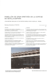 Pabellón de Gran Bretaña en la expo-92 de Sevilla