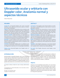 Ultrasonido ocular y orbitario con Doppler color
