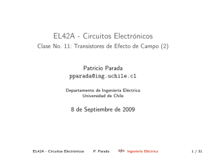 EL42A - Circuitos Electrónicos - Clase No. 11: Transistores de