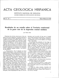acta geologica hispanica