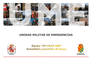 Equipo “SP USAR UME” - Unidad Militar de Emergencias