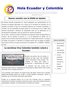 Nueva reunión con la DIAN en Ipiales La aerolínea Viva Colombia