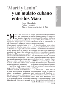 “Martí y Lenin”, y un mulato cubano entre los Marx