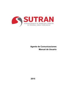 Agente de Comunicaciones Manual de Usuario 2015