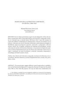 pdf Balbuceos de la literatura comparada en España (1900