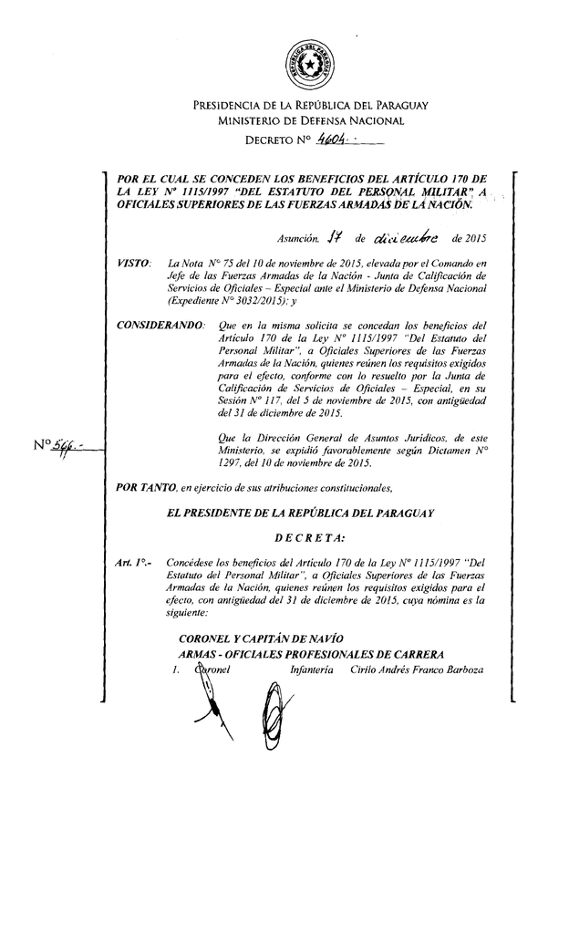 Decreto 170 Beneficios - Asuncion J De L F Aj E De 2015