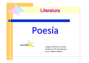 La Poesia... Métrica PPT 7° Básico