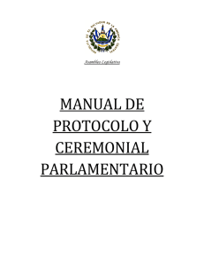 manual de protocolo y ceremonial parlamentario
