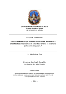 Lic. María José Zaro - SeDiCI - Universidad Nacional de La Plata