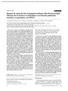 Biopsia de músculo liso bronquial mediante fibrobroncoscopia