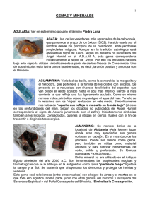 gemas y minerales - Centro de Estudios Angélicos