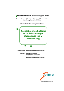 40. Diagnóstico microbiológico de las infecciones por Mycoplasma