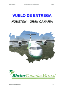 vuelo de entrega - Binter Canarias Virtual