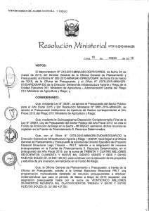 ` es o I Mdó n N°0119-2015-MINAGRI