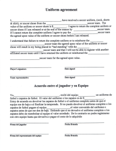 Uniform Agreement English