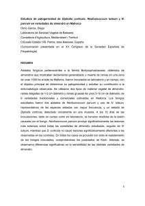 Olmo, D. 2012. Estudios de patogenicidad de Diplodia corticola