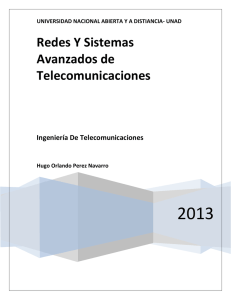 Redes Y Sistemas Avanzados de Telecomunicaciones