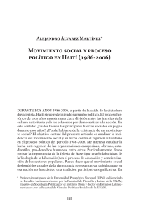 Movimiento social y proceso político en Haití (1986-2006)