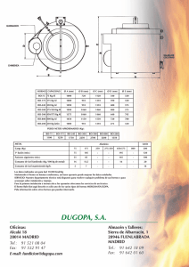 QUEMADOR HORNO CAPACIDAD 0 A (mm) ﬂ B (mm) 0 C (mm