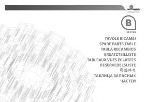 tavole ricambi spare parts table tabla recambios