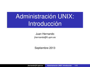 Administración UNIX: Introducción
