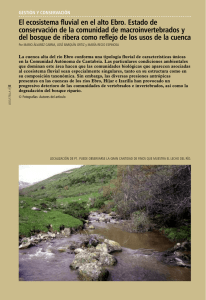 El ecosistema fluvial en el alto Ebro. Estado de