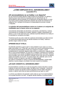 ¿CÓMO EMPEZAR EN EL AEROMODELISMO?