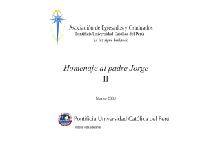 Homenaje al padre Jorge II - Asociación de Egresados y Graduados