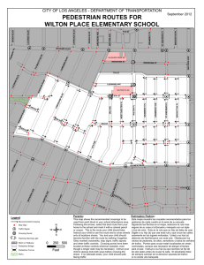 wilton place elementary school pedestrian routes for