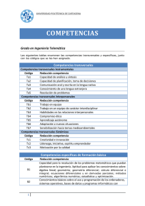 competencias - Universidad Politécnica de Cartagena
