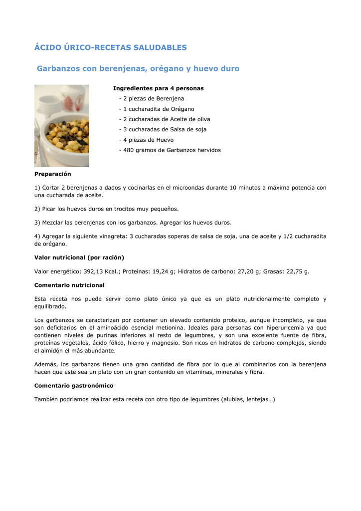 Garbanzos vitaminas los de contenido de
