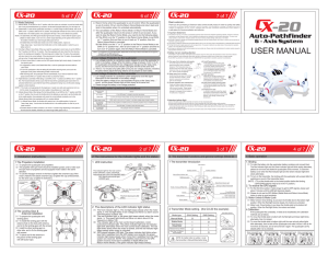 Cheerson CX-20 User Manual
