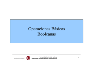 Operaciones Básicas Booleanas - Ingeniería en Automatización y