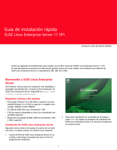 Documentación de SUSE Linux Enterprise Server