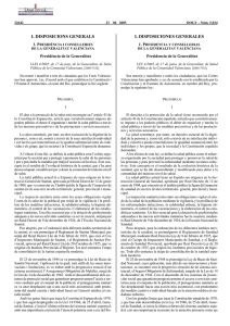 LEY 4/2005, de 17 de junio, de la Generalitat, de Salud Pública de