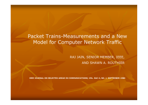 Packet Trains-Measurements and a New Model for Computer