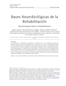 Bases Neurobiológicas de la Rehabilitación
