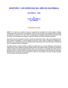 adopción y los derechos del niño en guatemala