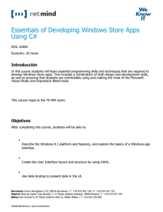 Essentials of Developing Windows Store Apps Using C