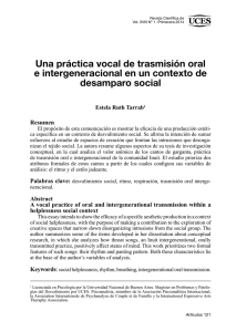 Una práctica vocal de trasmisión oral e