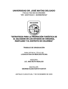 UNIVERSIDAD DR. JOSÉ MATÍAS DELGADO TEMA: