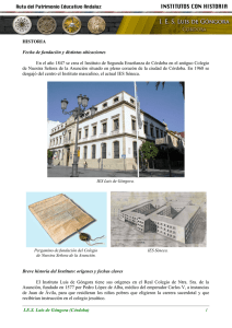 Ruta del Patrimonio Educativo Andaluz. Institutos con