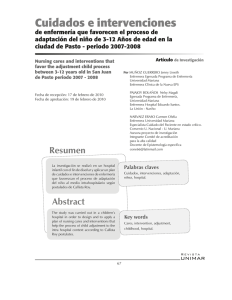 Cuidados e intervenciones