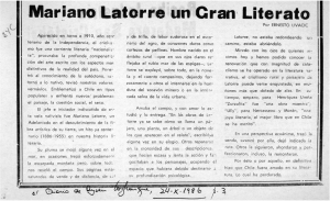 Mariano Latorre un Cram Literato