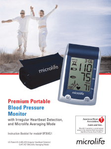 Premium Portable Blood Pressure Monitor